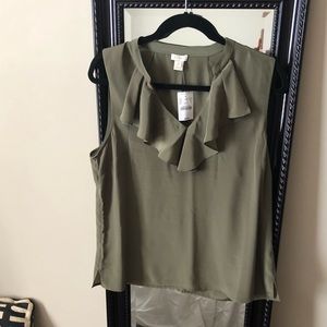 J Crew Ruffle Top